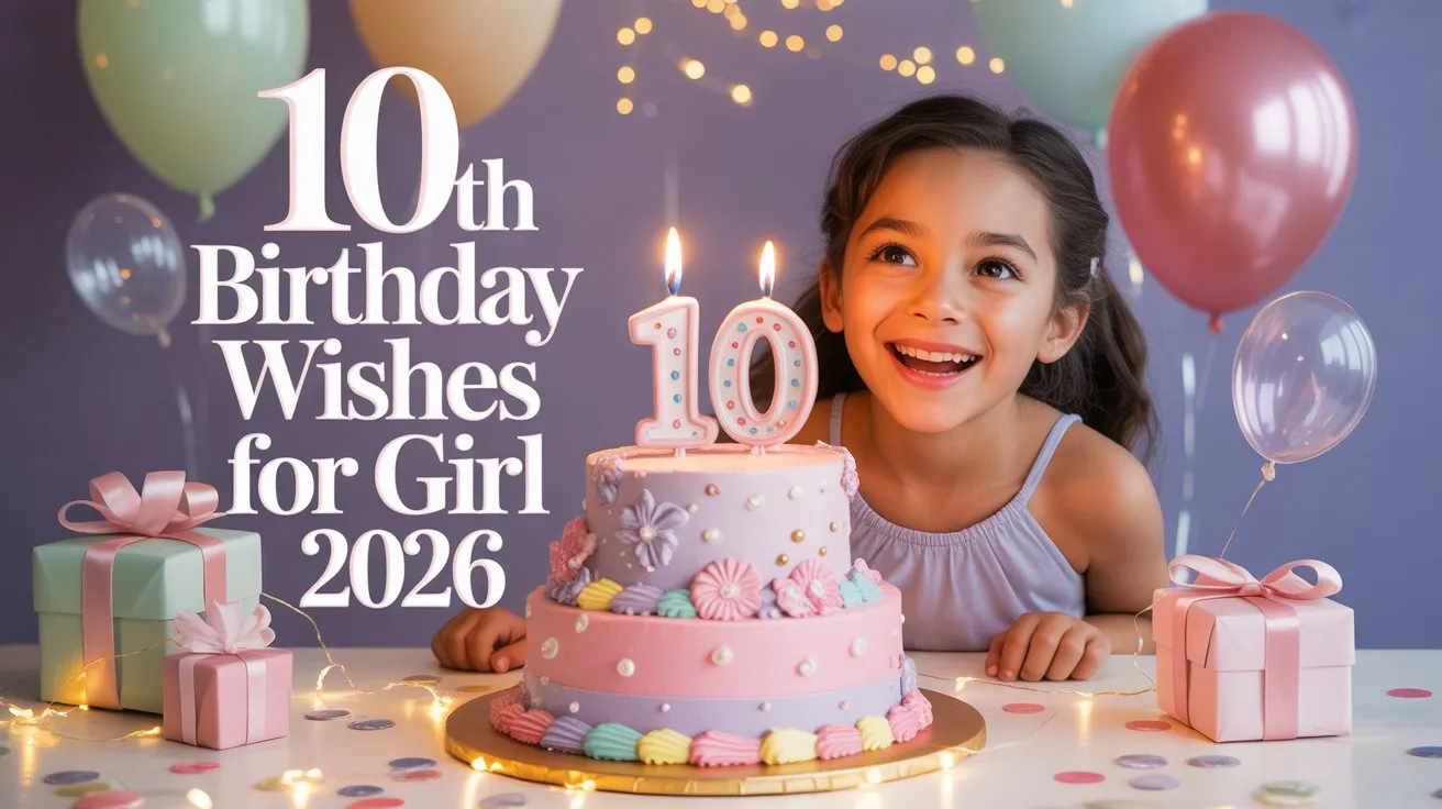 10th Birthday Wishes for Girl
