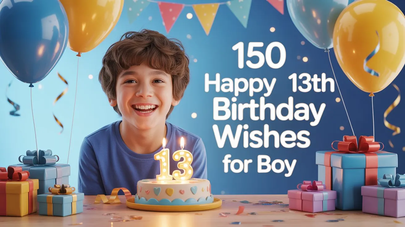13th Birthday Wishes for Boy